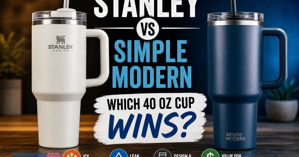 Stanley vs Simple Modern tumbler comparison